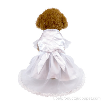 Gonna per animali domestici Princess in tessuto elegante con macchie bianche